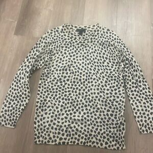 Black and white j crew sweater